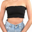 black bandeau top