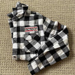 black and white flannel