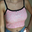 black and pink cheetah tank
