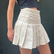 white tennis skirt