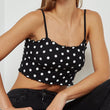 black and white polka dot tank top
