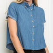 blue denim blouse