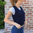 navy sweater vest