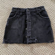 black denim skirt