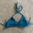 blue halter bikini top