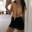 yellow tie top